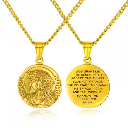 Colier inox Isus Hristos 63 cm [2]