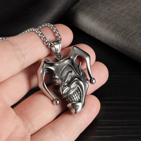 Colier inox Joker diabolic 55 cm [4]