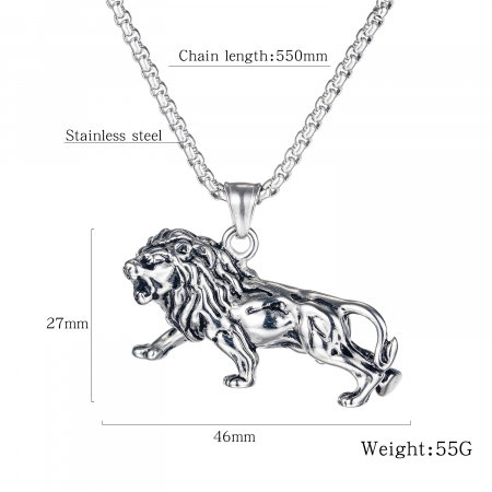 Colier inox leu 55 cm [4]