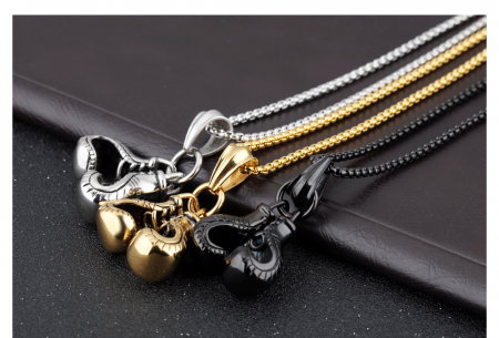 Colier inox manusi de box 55 cm [6]