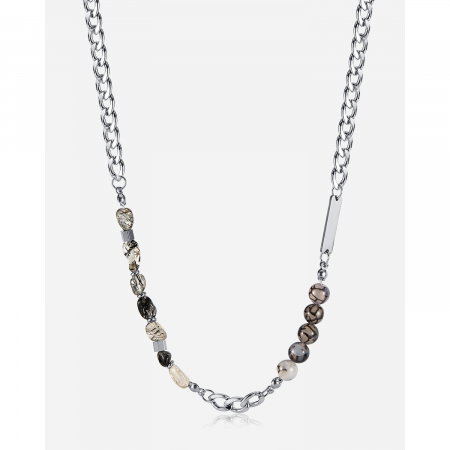 Colier inox mix cu pietre naturale [14]