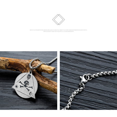 Colier inox Ochiul Triunghiular – Simbol al Cunoașterii și Protecției [5]