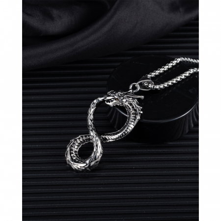 Colier inox Ouroboros 70 cm [12]