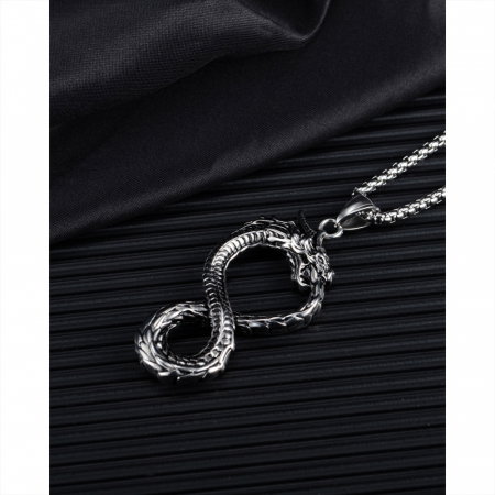 Colier inox Ouroboros 70 cm [9]