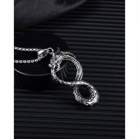Colier inox Ouroboros 70 cm [15]