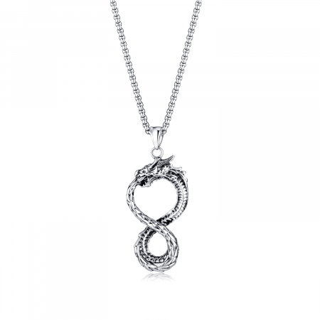 Colier inox Ouroboros 70 cm [0]