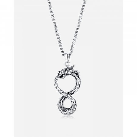 Colier inox Ouroboros 70 cm [14]