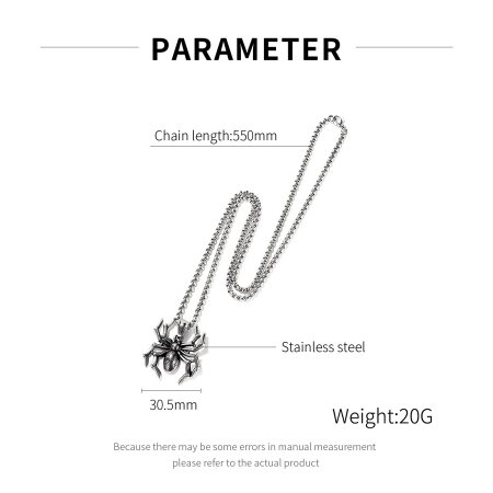 Colier inox Păianjen Protector – Simbol al Păcii și Răbdării [5]