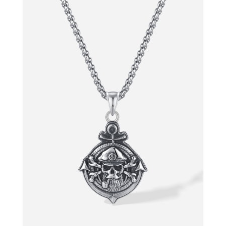 Colier inox Pirat cu Ancoră – Simbol al Libertății și Aventurii [14]