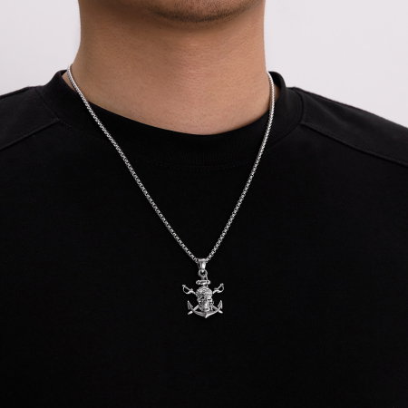 Colier inox Pirat Skull din – Simbol al Libertății și Curajului [3]