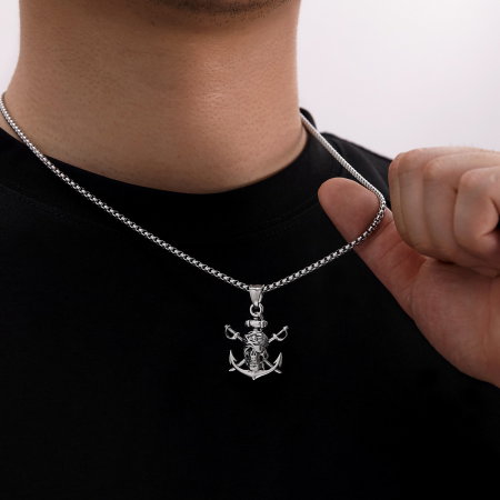 Colier inox Pirat Skull din – Simbol al Libertății și Curajului [1]