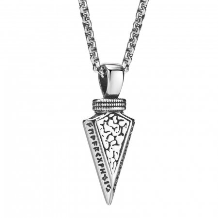 Colier inox sageata Viking 60 cm [5]