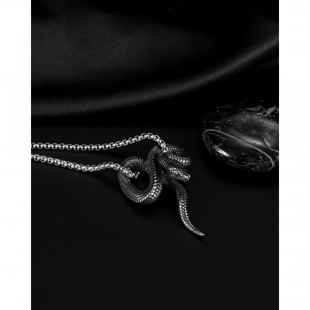 Colier inox sarpe 55 cm [10]