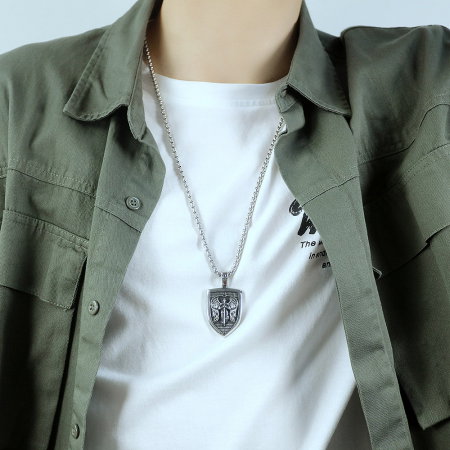 Colier inox scut 55 cm [10]