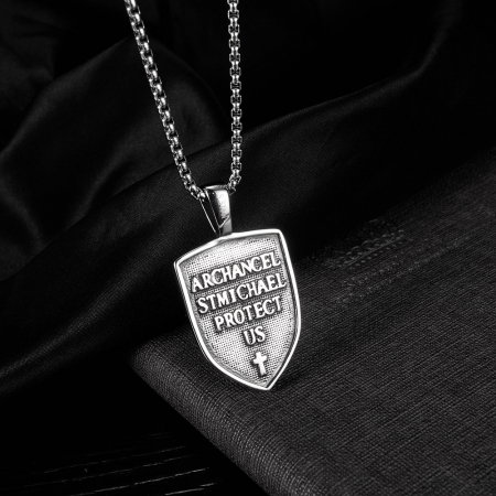 Colier inox scut 55 cm [9]