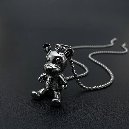 Colier inox Ursuleț Unisex [4]