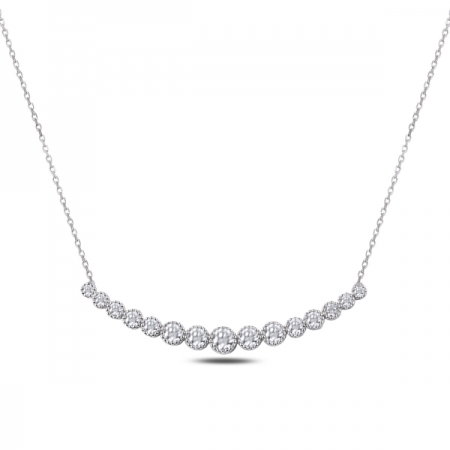 Colier tennis argint 925 rodiat cu zirconii albe - Be Elegant CTU0080 [0]