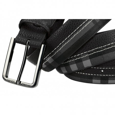 Curea barbati CREGP2 Neagra, Piele naturala (fata) + Piele ecologica (spate) [1]