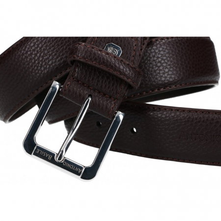 Curea barbati CREGP7 Maron, Piele naturala (fata) + Piele ecologica (spate) [1]