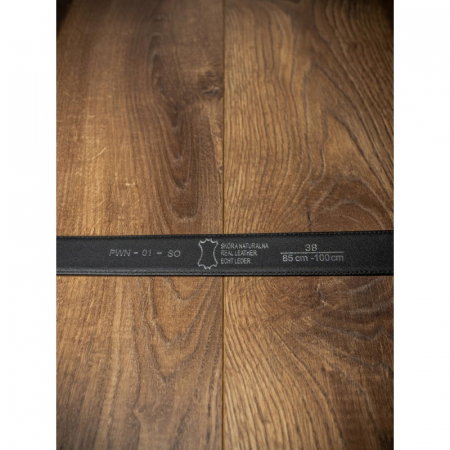 Curea barbati eleganta din piele naturala, Latime 3,4 cm, Neagra, CRLG05 [4]