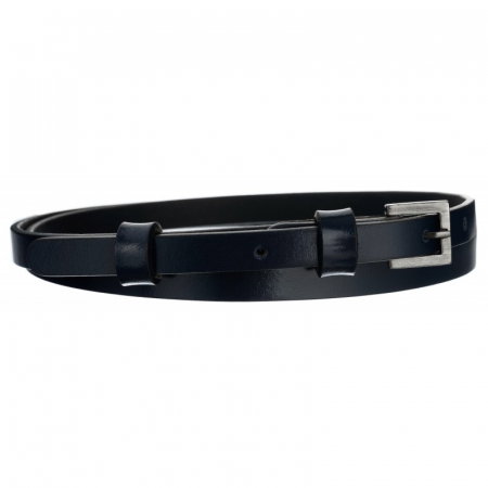 Curea Dama din piele naturala neagra CRLG100 - Latime 1 cm [1]