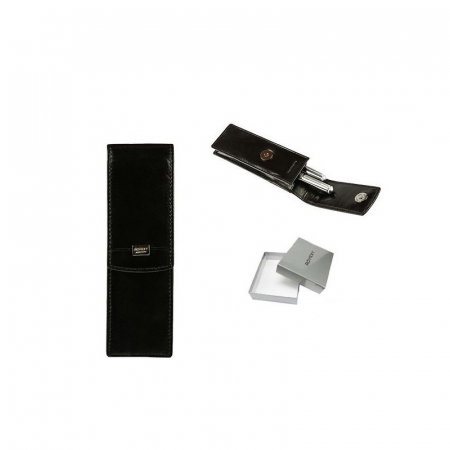 Etui stilou de lux din piele naturala Rovicky, Negru, HUS01 [6]