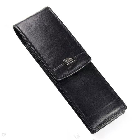 Etui stilou de lux din piele naturala Rovicky, Negru, HUS01 [0]