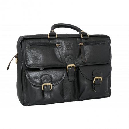 Geanta casual din piele naturala Always Wild, GEA408, Neagra [2]