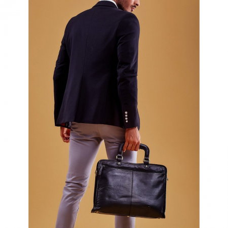 Geanta casual din piele naturala de calitate marca Always Wild [13]