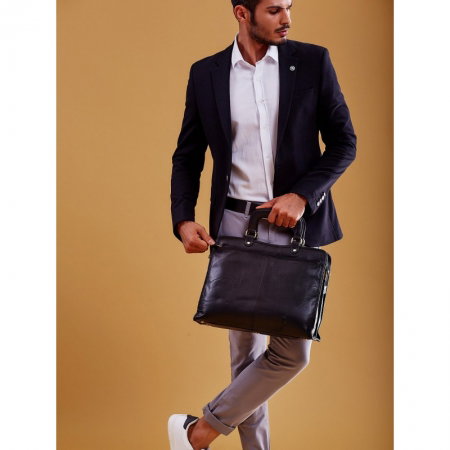 Geanta casual din piele naturala de calitate marca Always Wild [9]