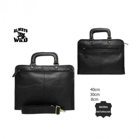 Geanta casual din piele naturala de calitate marca Always Wild [17]