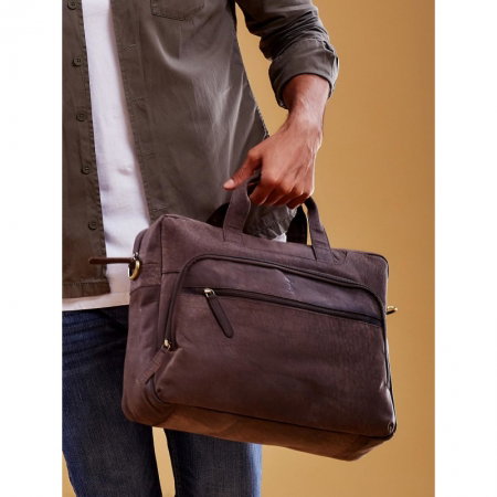 Geanta casual din piele naturala de calitate marca Always Wild [5]