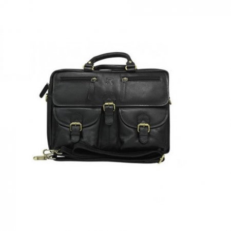 Geanta casual din piele naturala, GEAG1, Neagra [2]