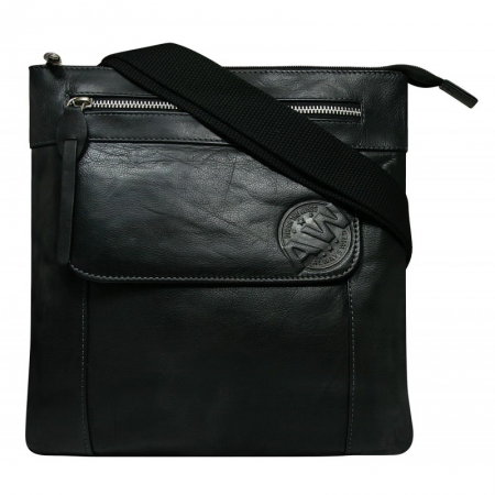 Geanta de umar plata pentru barbati din piele naturala Always Wild [0]