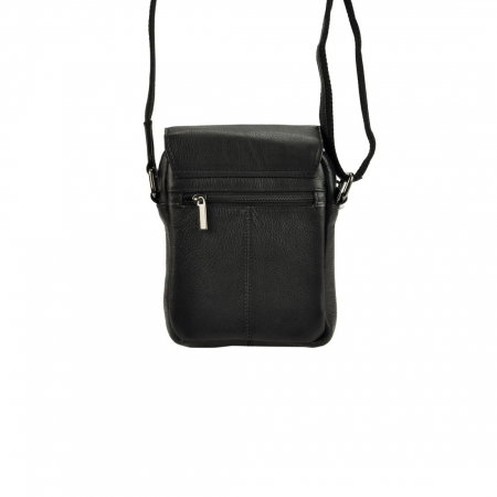 Geanta pentru umar din piele naturala Always Wild, Neagra [3]