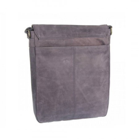 Geanta pentru umar din piele naturala, Always Wild, BORG3, Albastru [12]