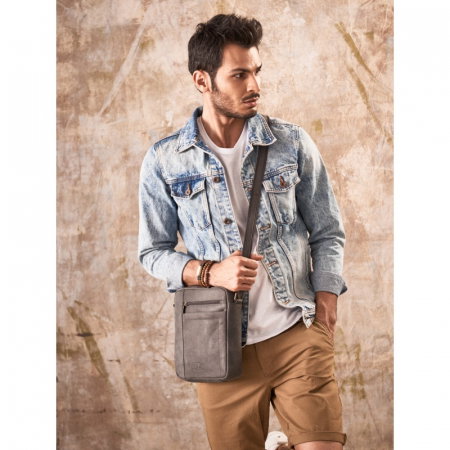 Geanta pentru umar Always Wild, BORG5, din piele naturala, neagra [3]