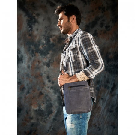 Geanta pentru umar Always Wild, BORG5, din piele naturala, neagra [5]