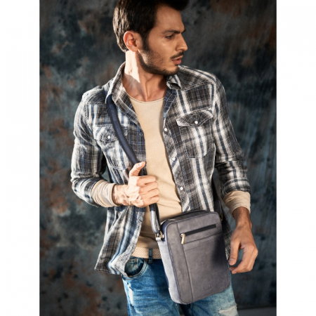 Geanta pentru umar Always Wild, BORG5, din piele naturala, neagra [6]