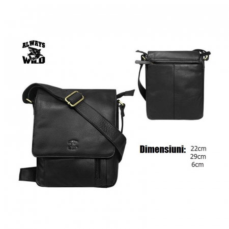 Geanta pentru umar din piele naturala Always Wild [7]