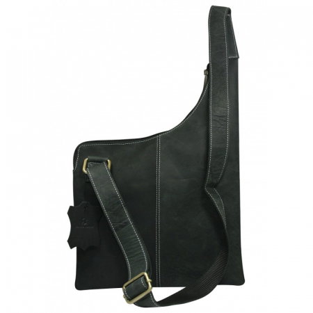 Geanta pentru umar din piele naturala, BORG6, Gri [1]