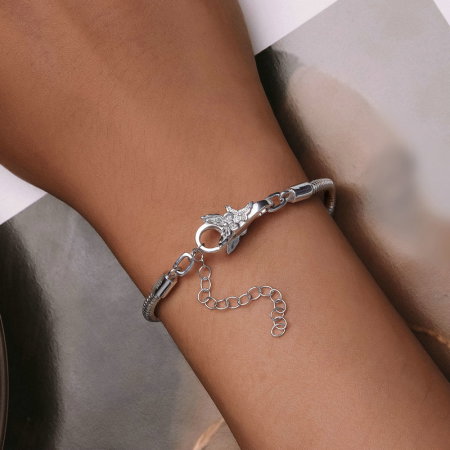 Inchizatoare dubla pentru bratara, cu  fluture [11]