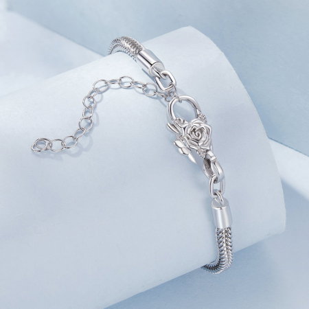 Inchizatoare dubla pentru bratara, cu  trandafir [7]