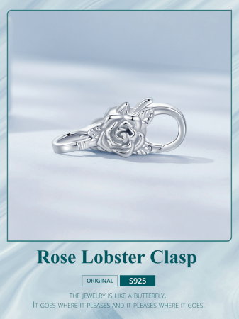 Inchizatoare dubla pentru bratara, cu  trandafir [17]