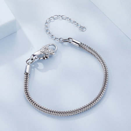 Inchizatoare dubla pentru bratara, cu  trandafir [6]