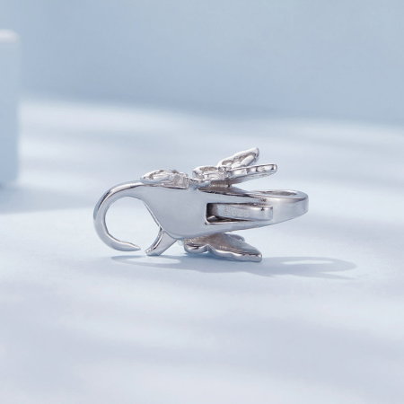 Inchizatoare dubla pentru bratara, cu  fluture [3]