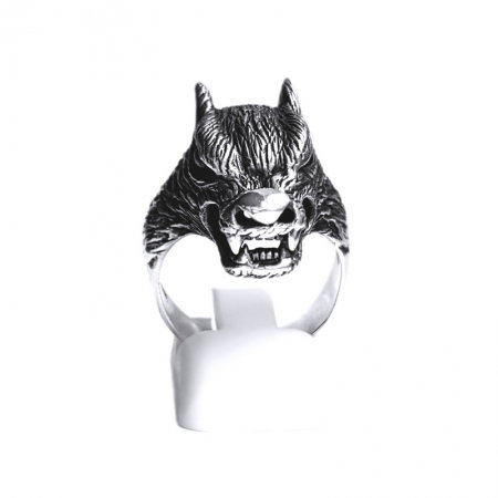 Inel argint 925 cap de lup [0]