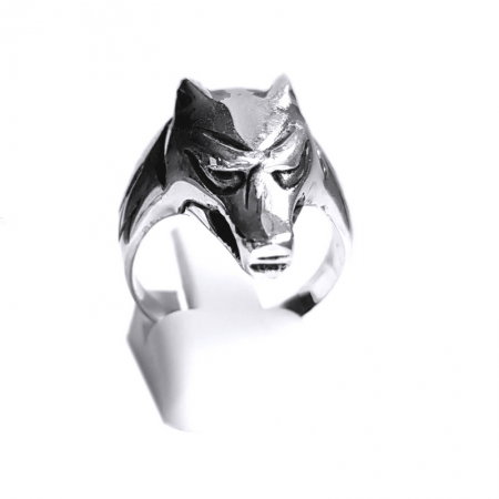 Inel argint 925 cap de lup [0]