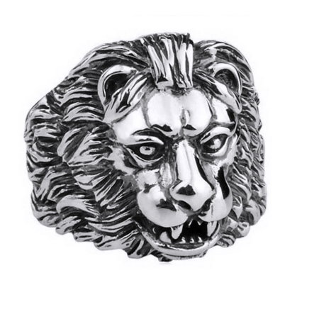Inel argint 925 cu cap de leu, Aslan [0]