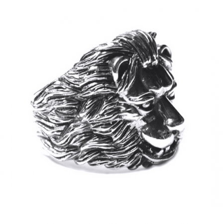 Inel argint 925 cu cap de leu, Aslan [1]